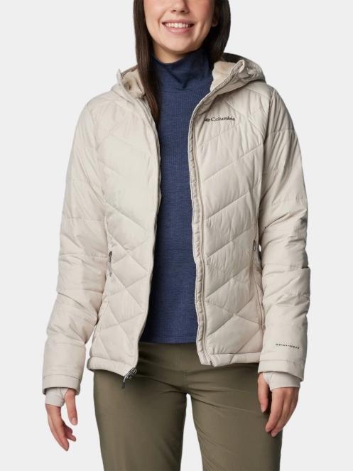 geaca matlasata de tranzitie pt. femei Columbia Heavenly Hooded Jacket nisip 5