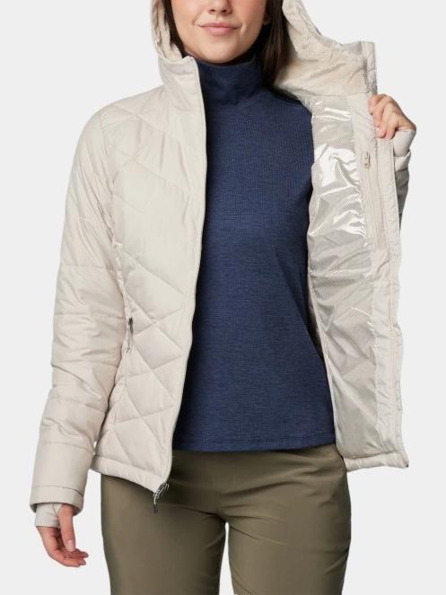 geaca matlasata de tranzitie pt. femei Columbia Heavenly Hooded Jacket nisip 6