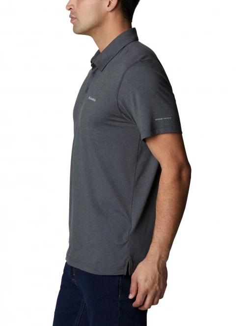 tricou cu guler pt. barbati Columbia Tech Trail Polo gri 3