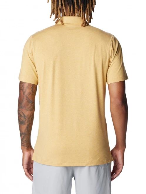 tricou cu guler pt. barbati Columbia Tech Trail Polo galben 4