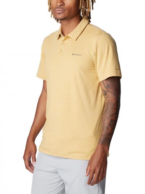 tricou cu guler pt. barbati Columbia Tech Trail Polo galben 5