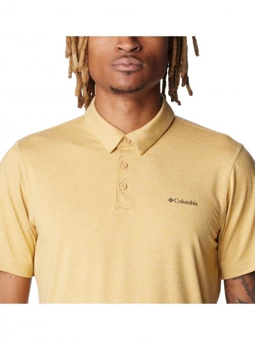 tricou cu guler pt. barbati Columbia Tech Trail Polo galben 6