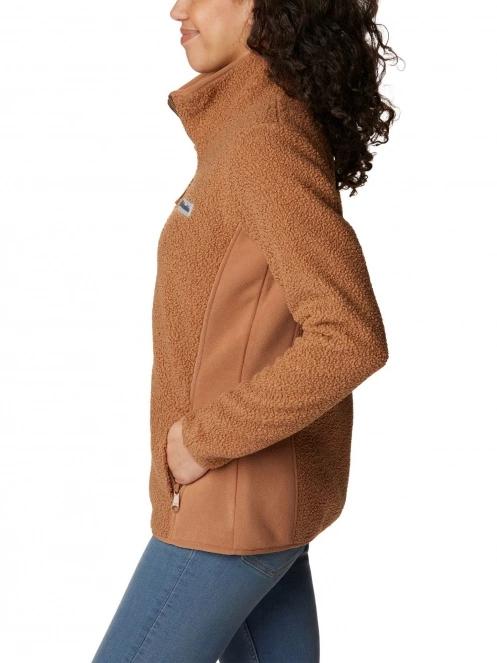 pulover polar pt. femei Columbia Panorama Full Zip maro 3