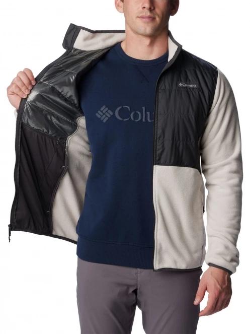 pulover polar pt. barbati Columbia Basin Butte Fleece Full Zip nisip 5