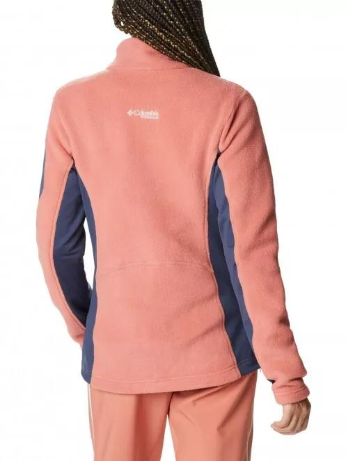 pulover polar pt. femei Columbia Titan Pass 2.0 II Fleece rosu 3