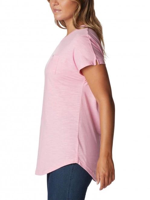 tricou cu maneci scurte pt. femei Columbia Cades Cape Tee roz 3