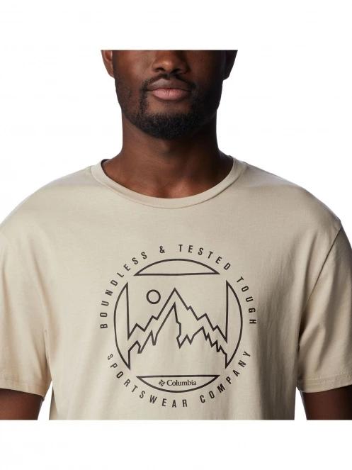 tricou cu maneci scurte pt. barbati Columbia M Rapid Ridge Graphic Tee nisip 6