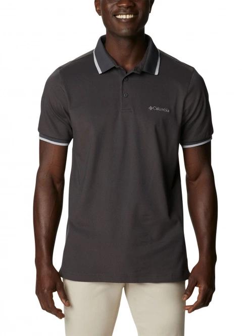 tricou cu guler pt. barbati Columbia Cove Dome Butte Solid Pique Polo negru 2