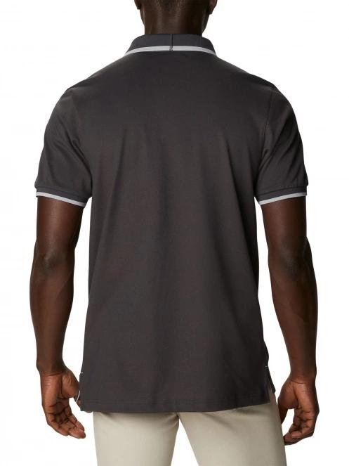 tricou cu guler pt. barbati Columbia Cove Dome Butte Solid Pique Polo negru 4