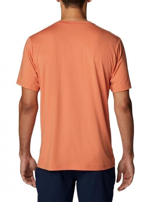 tricou pentru sport, cu maneci scurte pt. barbati Columbia Tech Trail Crew Neck portocaliu 4