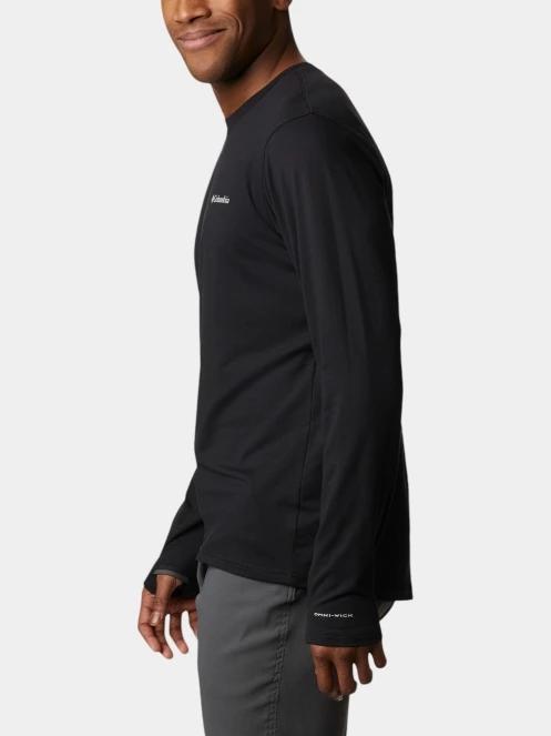 tricou cu maneci lungi, pentru sport pt. barbati Columbia Tech Trail Long Sleeve Crew II negru 3