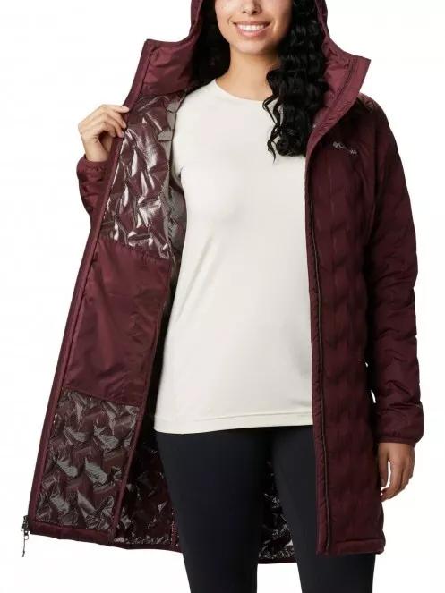 jacheta de puf pt. femei Columbia Delta Ridge Long Down Jacket violet 5