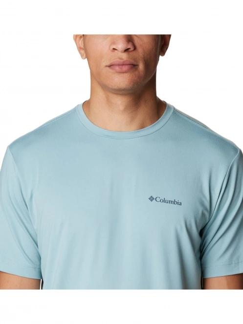 tricou pentru sport, cu maneci scurte pt. barbati Columbia Tech Trail Graphic Tee albastru 5