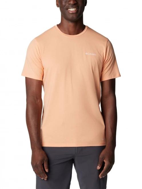 tricou pentru sport, cu maneci scurte pt. barbati Columbia Men's Sun Trek Short Sleeve Tee roz 2