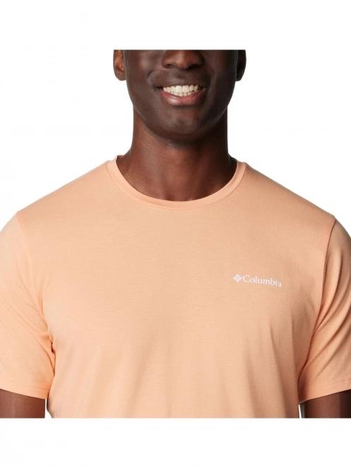 tricou pentru sport, cu maneci scurte pt. barbati Columbia Men's Sun Trek Short Sleeve Tee roz 6