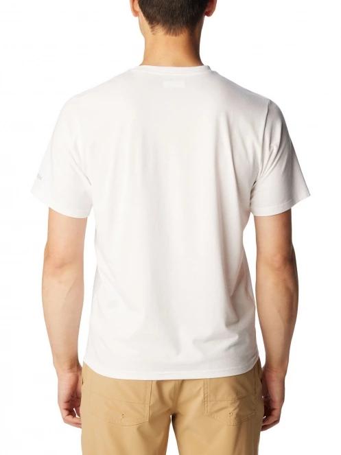 tricou pentru sport, cu maneci scurte pt. barbati Columbia Men's Sun Trek Short Sleeve Graphic Tee alb 4