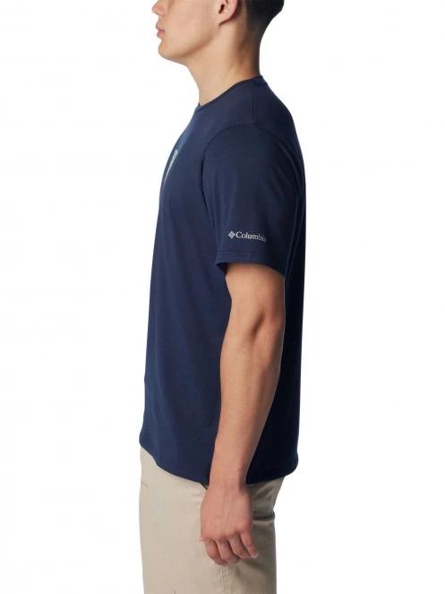 tricou pentru sport, cu maneci scurte pt. barbati Columbia Men's Sun Trek Short Sleeve Graphic Tee albastru 3