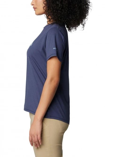 tricou cu maneci scurte pt. femei Columbia Sun Trek Short Sleeve Graphic Tee albastru 3