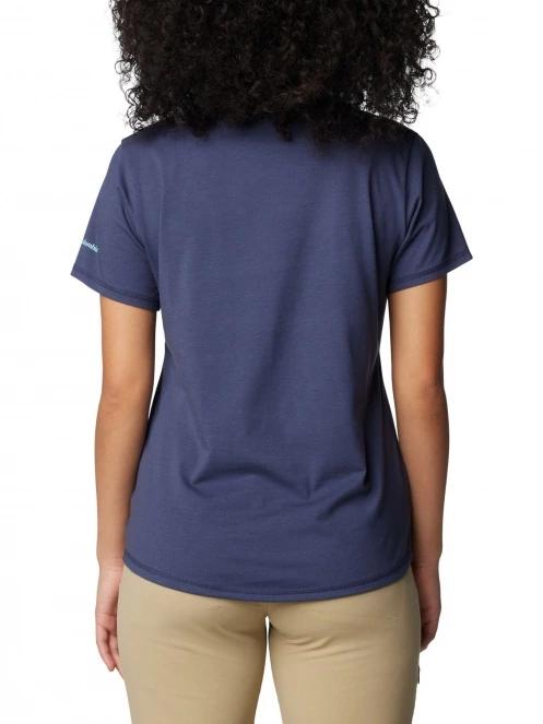 tricou cu maneci scurte pt. femei Columbia Sun Trek Short Sleeve Graphic Tee albastru 4