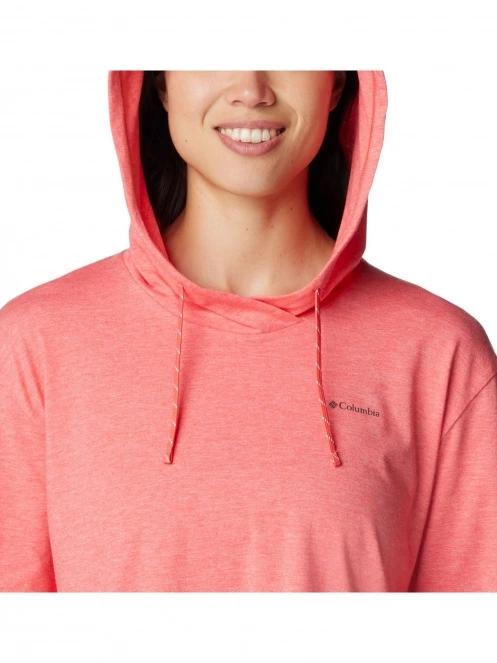 pulover cu gluga pt. femei Columbia Sun Trek Hooded Pullover rosu 6
