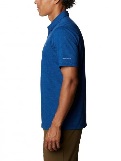 tricou cu guler pt. barbati Columbia Havercamp Pique Polo albastru 3