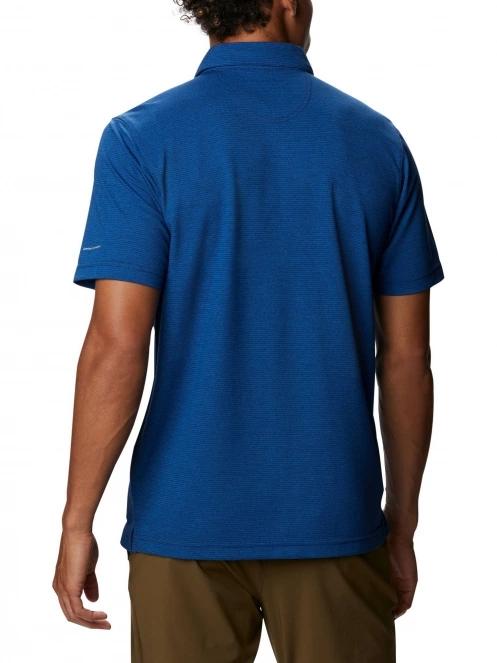 tricou cu guler pt. barbati Columbia Havercamp Pique Polo albastru 4