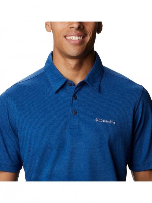 tricou cu guler pt. barbati Columbia Havercamp Pique Polo albastru 6