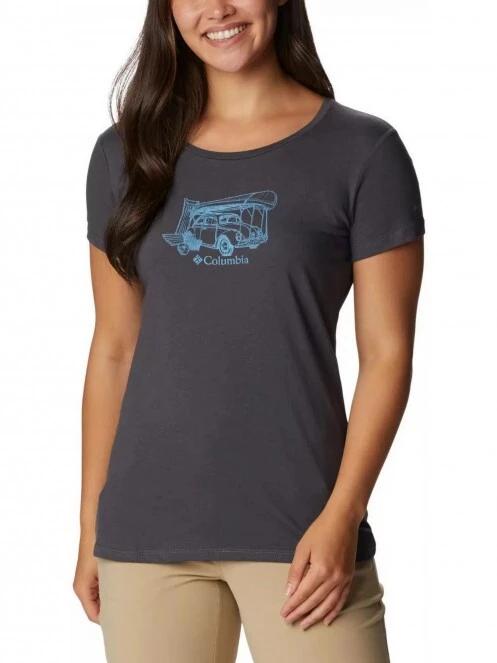 tricou cu maneci scurte pt. femei Columbia Daisy Days SS Graphic Tee gri 2