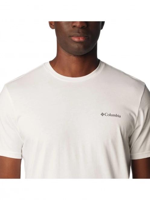 tricou cu maneci scurte pt. barbati Columbia Rapid Ridge Back Graphic Tee II alb 5