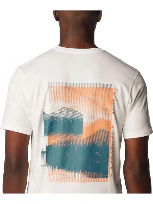 tricou cu maneci scurte pt. barbati Columbia Rapid Ridge Back Graphic Tee II alb 6