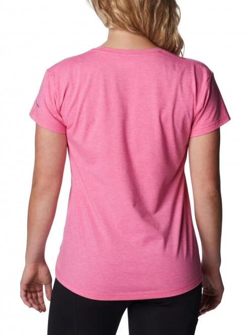 tricou cu maneci scurte pt. femei Columbia Sun Trek SS Tee magenta 4