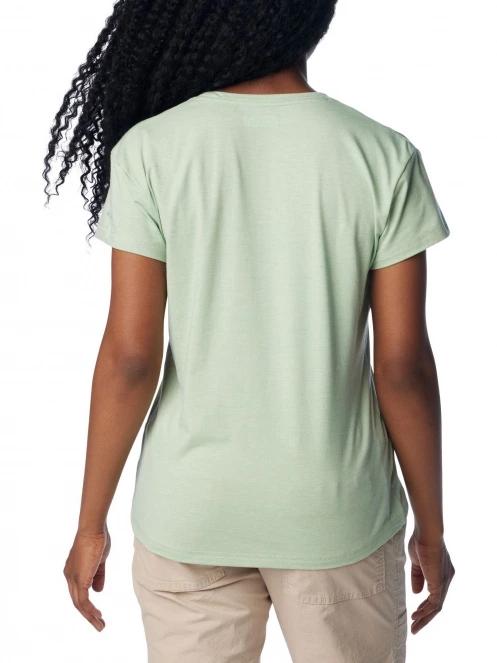 tricou pentru sport, cu maneci scurte pt. femei Columbia Sun Trek Short Sleeve Tee verde 4