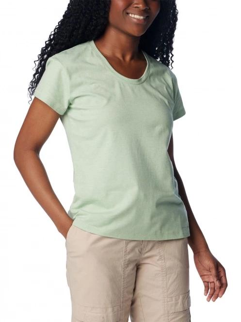 tricou pentru sport, cu maneci scurte pt. femei Columbia Sun Trek Short Sleeve Tee verde 5