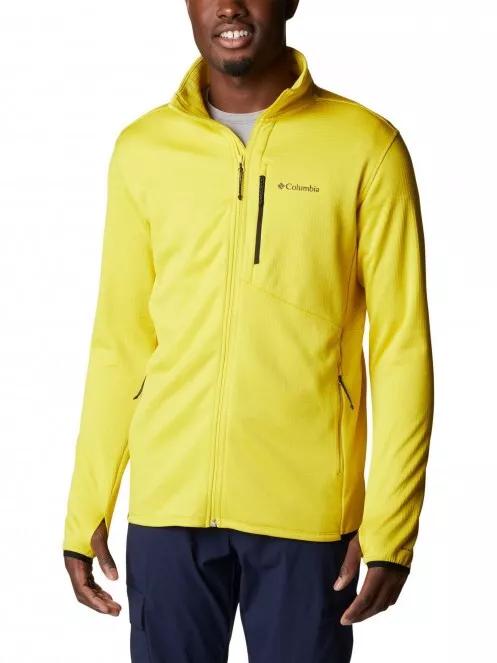 pulover polar pt. barbati Columbia Park View Fleece Full Zip galben 2