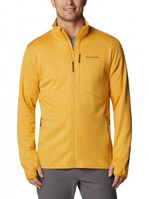 pulover polar pt. barbati Columbia Park View Fleece Full Zip galben 2