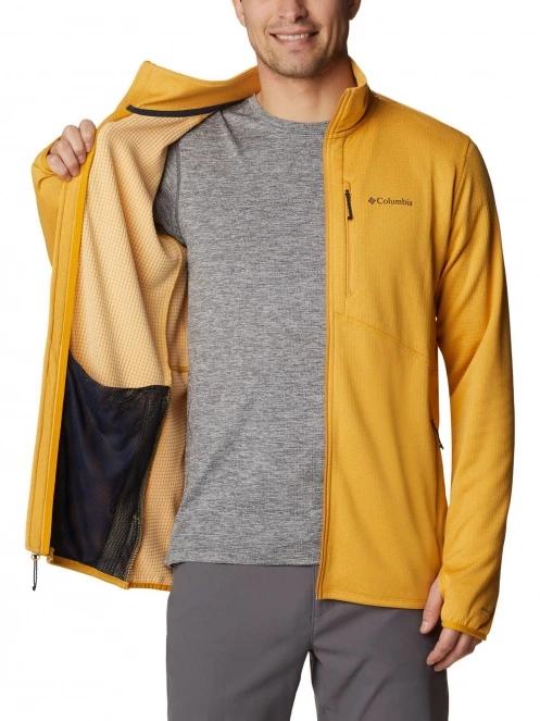 pulover polar pt. barbati Columbia Park View Fleece Full Zip galben 5