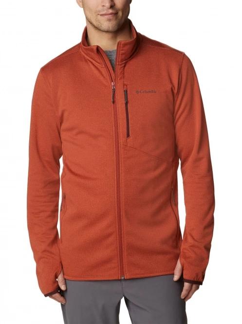 pulover polar pt. barbati Columbia Park View Fleece Full Zip rosu 2