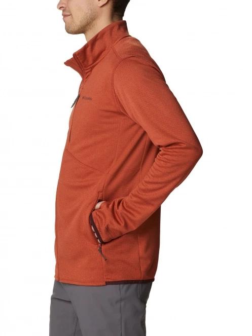 pulover polar pt. barbati Columbia Park View Fleece Full Zip rosu 3