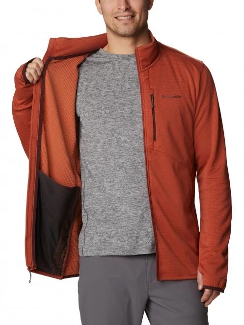 pulover polar pt. barbati Columbia Park View Fleece Full Zip rosu 5
