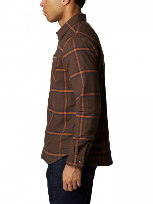 camasa cu maneci lungi pt. barbati Columbia Cornell Woods Fleece Lined Flannel maro 4