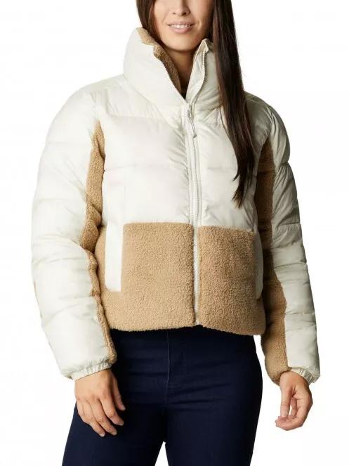 jacheta de strada pt. femei Columbia Leadbetter Point Sherpa Hybrid nisip 2