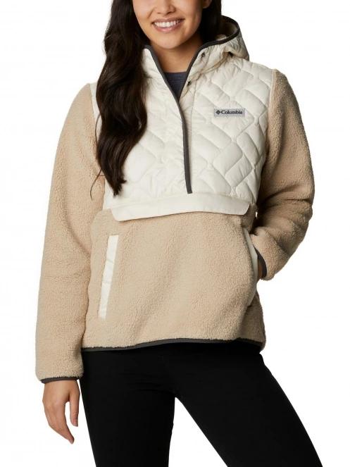 pulover polar pt. femei Columbia Sweet View Fleece Hooded Pullover nisip 2
