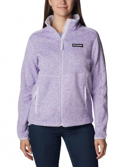 pulover polar pt. femei Columbia W Sweater Weather Full Zip violet 2