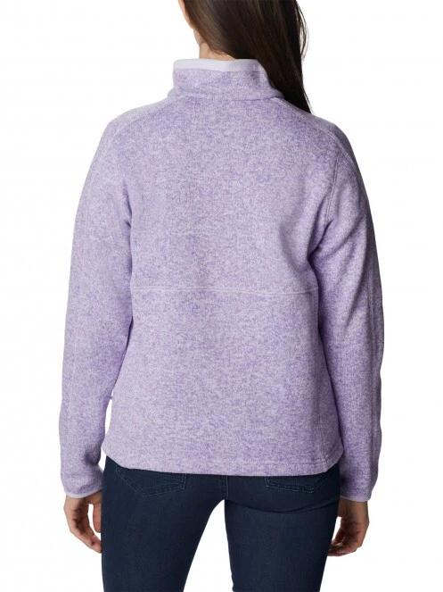 pulover polar pt. femei Columbia W Sweater Weather Full Zip violet 4