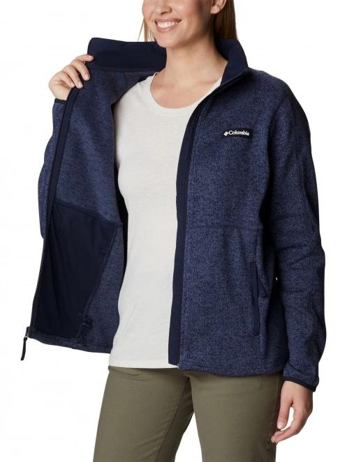 pulover polar pt. femei Columbia W Sweater Weather Full Zip albastru 6