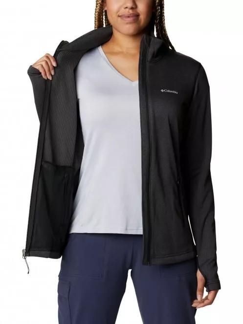 pulover polar pt. femei Columbia W Park View Grid Fleece Full Zip negru 5