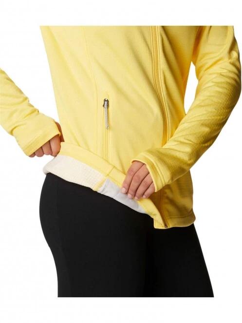 pulover polar pt. femei Columbia W Park View Grid Fleece Full Zip galben 6