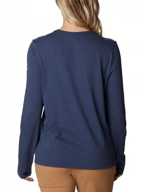 tricou cu maneci lungi pt. femei Columbia Columbia Trek Relaxed LS Tee albastru 3