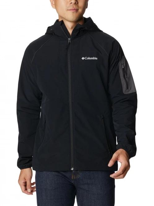 jacheta softshell pt. barbati Columbia Tall Heights Hooded Softshell negru 2
