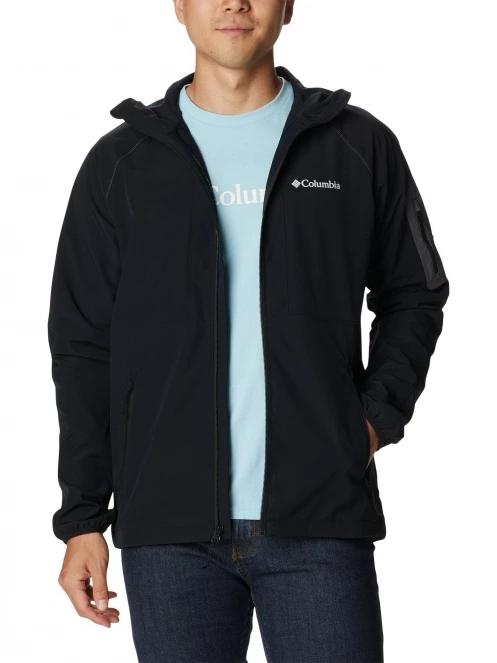 jacheta softshell pt. barbati Columbia Tall Heights Hooded Softshell negru 5